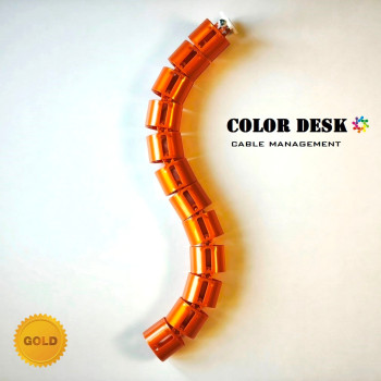 КАНАЛ ДЛЯ ПРОВОДОВ ГИБКИЙ COLOR DESK A-740 (mod.2) GOLD METALLIC