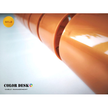 КАНАЛ ДЛЯ ПРОВОДОВ ГИБКИЙ COLOR DESK A-740 (mod.2) GOLD METALLIC КАНАЛ ДЛЯ ПРОВОДОВ ГИБКИЙ COLOR DESK A-740 (mod.2) GOLD METALLIC