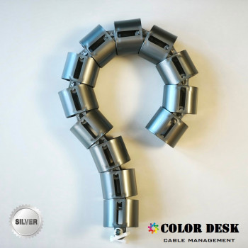 КАНАЛ ДЛЯ ПРОВОДОВ ГИБКИЙ COLOR DESK A-740 (mod.2) SILVER METALLIC КАНАЛ ДЛЯ ПРОВОДОВ ГИБКИЙ COLOR DESK A-740 (mod.2) SILVER METALLIC
