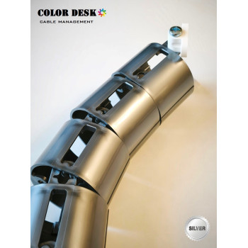 КАНАЛ ДЛЯ ПРОВОДОВ ГИБКИЙ COLOR DESK A-740 (mod.2) SILVER METALLIC КАНАЛ ДЛЯ ПРОВОДОВ ГИБКИЙ COLOR DESK A-740 (mod.2) SILVER METALLIC