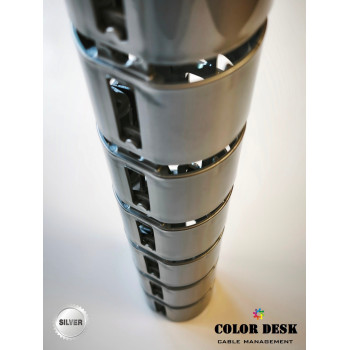КАНАЛ ДЛЯ ПРОВОДОВ ГИБКИЙ COLOR DESK A-740 (mod.2) SILVER METALLIC КАНАЛ ДЛЯ ПРОВОДОВ ГИБКИЙ COLOR DESK A-740 (mod.2) SILVER METALLIC