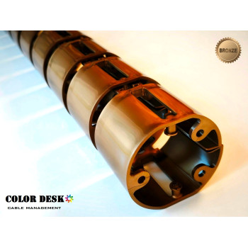 КАНАЛ ДЛЯ ПРОВОДОВ СТОЛА ГИБКИЙ COLOR DESK A-740 (mod.2) BRONZE METALLIC КАНАЛ ДЛЯ ПРОВОДОВ СТОЛА ГИБКИЙ COLOR DESK A-740 (mod.2) BRONZE METALLIC