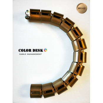 КАНАЛ ДЛЯ ПРОВОДОВ СТОЛА ГИБКИЙ COLOR DESK A-740 (mod.2) BRONZE METALLIC КАНАЛ ДЛЯ ПРОВОДОВ СТОЛА ГИБКИЙ COLOR DESK A-740 (mod.2) BRONZE METALLIC