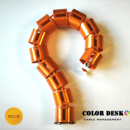 КАНАЛ ДЛЯ ПРОВОДОВ СТОЛА ГИБКИЙ COLOR DESK A-740 GOLD METALLIC