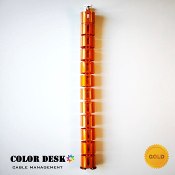 КАНАЛ ДЛЯ ПРОВОДОВ СТОЛА ГИБКИЙ COLOR DESK A-740 GOLD METALLIC
