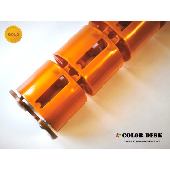 КАНАЛ ДЛЯ ПРОВОДОВ СТОЛА ГИБКИЙ COLOR DESK A-740 GOLD METALLIC