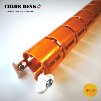 КАНАЛ ДЛЯ ПРОВОДОВ СТОЛА ГИБКИЙ COLOR DESK A-740 GOLD METALLIC