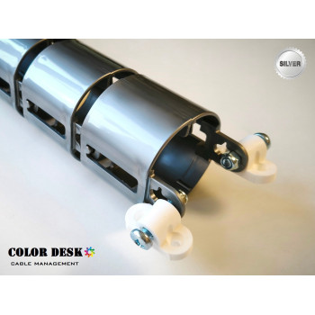 КАНАЛ ДЛЯ ПРОВОДОВ СТОЛА ГИБКИЙ COLOR DESK A-740 SILVER METALLIC