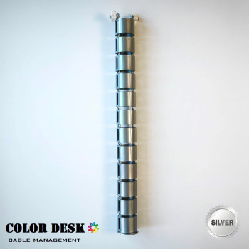 КАНАЛ ДЛЯ ПРОВОДОВ СТОЛА ГИБКИЙ COLOR DESK A-740 SILVER METALLIC