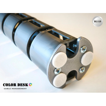КАНАЛ ДЛЯ ПРОВОДОВ СТОЛА ГИБКИЙ COLOR DESK A-740 SILVER METALLIC