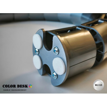КАНАЛ ДЛЯ ПРОВОДОВ СТОЛА ГИБКИЙ COLOR DESK A-740 SILVER METALLIC