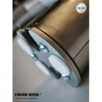 КАНАЛ ДЛЯ ПРОВОДОВ СТОЛА ГИБКИЙ COLOR DESK A-740 SILVER METALLIC