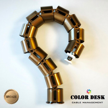 КАНАЛ ДЛЯ ПРОВОДОВ СТОЛА ГИБКИЙ COLOR DESK A-740 BRONZE METALLIC