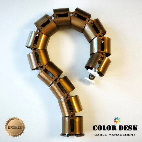 КАНАЛ ДЛЯ ПРОВОДОВ СТОЛА ГИБКИЙ COLOR DESK A-740 BRONZE METALLIC