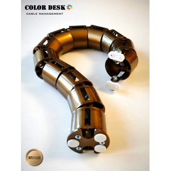 КАНАЛ ДЛЯ ПРОВОДОВ СТОЛА ГИБКИЙ COLOR DESK A-740 BRONZE METALLIC