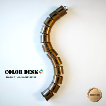 КАНАЛ ДЛЯ ПРОВОДОВ СТОЛА ГИБКИЙ COLOR DESK A-740 BRONZE METALLIC