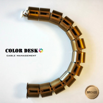 КАНАЛ ДЛЯ ПРОВОДОВ СТОЛА ГИБКИЙ COLOR DESK A-740 BRONZE METALLIC