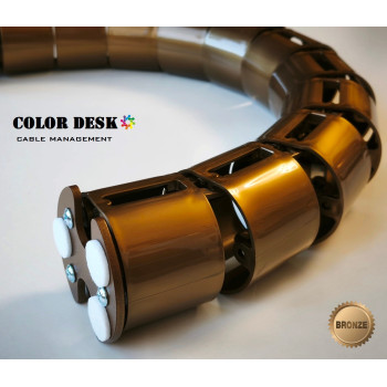 КАНАЛ ДЛЯ ПРОВОДОВ СТОЛА ГИБКИЙ COLOR DESK A-740 BRONZE METALLIC