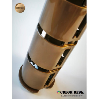 КАНАЛ ДЛЯ ПРОВОДОВ СТОЛА ГИБКИЙ COLOR DESK A-740 BRONZE METALLIC