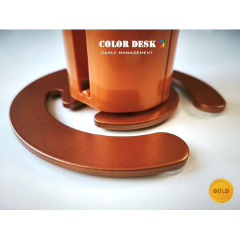 КАНАЛ ДЛЯ ПРОВОДОВ СТОЛА ГИБКИЙ COLOR DESK A-740 (140) GOLD METALLIC КАНАЛ ДЛЯ ПРОВОДОВ СТОЛА ГИБКИЙ COLOR DESK A-740 (140) GOLD METALLIC