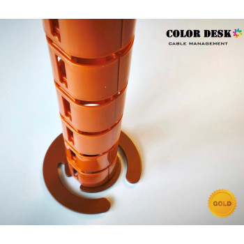 КАНАЛ ДЛЯ ПРОВОДОВ СТОЛА ГИБКИЙ COLOR DESK A-740 (140) GOLD METALLIC КАНАЛ ДЛЯ ПРОВОДОВ СТОЛА ГИБКИЙ COLOR DESK A-740 (140) GOLD METALLIC