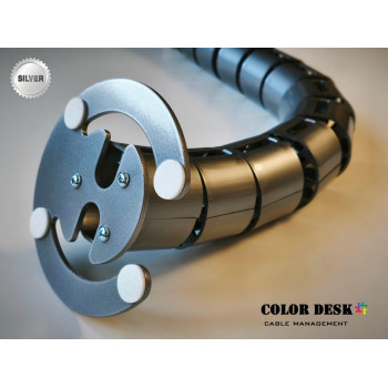 КАНАЛ ДЛЯ ПРОВОДОВ СТОЛА ГИБКИЙ COLOR DESK A-740 (140) SILVER METALLIC КАНАЛ ДЛЯ ПРОВОДОВ СТОЛА ГИБКИЙ COLOR DESK A-740 (140) SILVER METALLIC