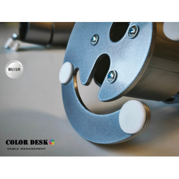КАНАЛ ДЛЯ ПРОВОДОВ СТОЛА ГИБКИЙ COLOR DESK A-740 (140) SILVER METALLIC КАНАЛ ДЛЯ ПРОВОДОВ СТОЛА ГИБКИЙ COLOR DESK A-740 (140) SILVER METALLIC