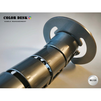 КАНАЛ ДЛЯ ПРОВОДОВ СТОЛА ГИБКИЙ COLOR DESK A-740 (140) SILVER METALLIC КАНАЛ ДЛЯ ПРОВОДОВ СТОЛА ГИБКИЙ COLOR DESK A-740 (140) SILVER METALLIC