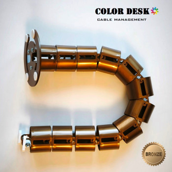 КАНАЛ ДЛЯ ПРОВОДОВ СТОЛА ГИБКИЙ COLOR DESK A-740 (140) BRONZE METALLIC КАНАЛ ДЛЯ ПРОВОДОВ СТОЛА ГИБКИЙ COLOR DESK A-740 (140) BRONZE METALLIC