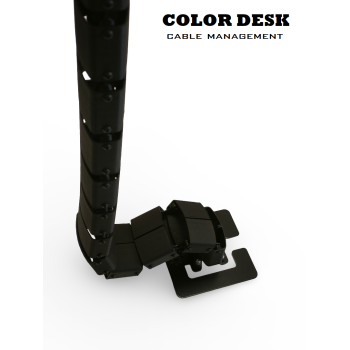 КАНАЛ ДЛЯ ПРОВОДОВ Т-850BL ЧЁРНЫЙ ГИБКИЙ ОВАЛЬНОЕ СЕЧЕНИЕ