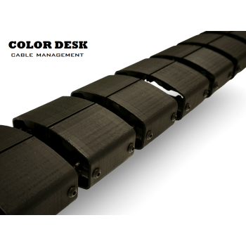 КАНАЛ ДЛЯ ПРОВОДОВ Т-850BL ЧЁРНЫЙ ГИБКИЙ ОВАЛЬНОЕ СЕЧЕНИЕ