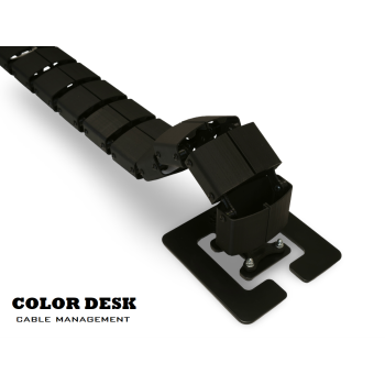 КАНАЛ ДЛЯ ПРОВОДОВ Т-850BL ЧЁРНЫЙ ГИБКИЙ ОВАЛЬНОЕ СЕЧЕНИЕ