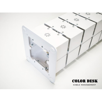 КАНАЛ ДЛЯ ПРОВОДОВ ВЕРТИКАЛЬНЫЙ НАПОЛЬНЫЙ МЕТАЛЛИЧЕСКИЙ СЕРИЯ М БЕЛЫЙ