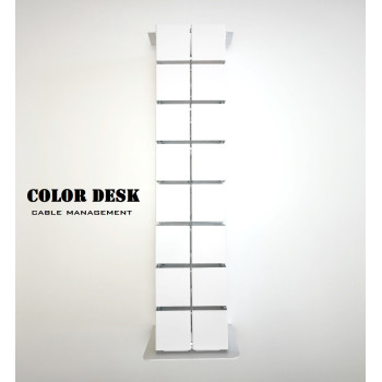 КАНАЛ ДЛЯ ПРОВОДОВ ВЕРТИКАЛЬНЫЙ НАПОЛЬНЫЙ МЕТАЛЛИЧЕСКИЙ СЕРИЯ М БЕЛЫЙ