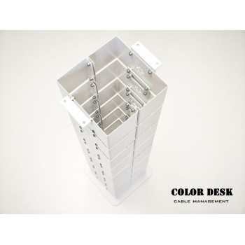 КАНАЛ ДЛЯ ПРОВОДОВ ВЕРТИКАЛЬНЫЙ НАПОЛЬНЫЙ МЕТАЛЛИЧЕСКИЙ СЕРИЯ М БЕЛЫЙ