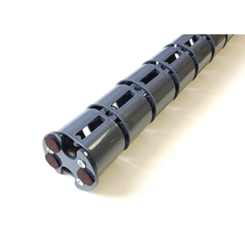 КАБЕЛЬ КАНАЛ ДЛЯ ПРОВОДОВ ПИСЬМЕННОГО СТОЛА ГИБКИЙ ВЕРТИКАЛЬНЫЙ А-740GR ГРАФИТ С МАЛЫМ МЕТАЛЛИЧЕСКИМ ОСНОВАНИЕМ