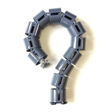 КАБЕЛЬ КАНАЛ ДЛЯ ПРОВОДОВ ПИСЬМЕННОГО СТОЛА ГИБКИЙ ВЕРТИКАЛЬНЫЙ А-740GR ГРАФИТ С МАЛЫМ МЕТАЛЛИЧЕСКИМ ОСНОВАНИЕМ