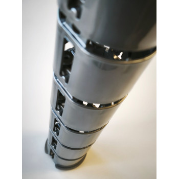 КАНАЛ ДЛЯ ПРОВОДОВ СТОЛА ГИБКИЙ COLOR DESK A-740 SILVER METALLIC СЕРЕБРЯНЫЙ МЕТАЛЛИК С МАЛЫМ МЕТАЛЛИЧЕСКИМ ОСНОВАНИЕМ