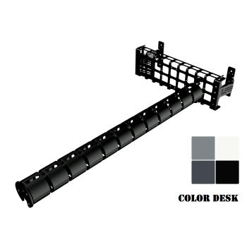 КАБЕЛЬ КАНАЛ KMS-400 СЕТКА ГОРИЗОНТАЛЬНЫЙ ЧЁРНЫЙ 400 ММ