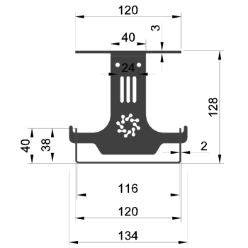 КАБЕЛЬ КАНАЛ KMS-400 СЕТКА ГОРИЗОНТАЛЬНЫЙ ЧЁРНЫЙ 400 ММ