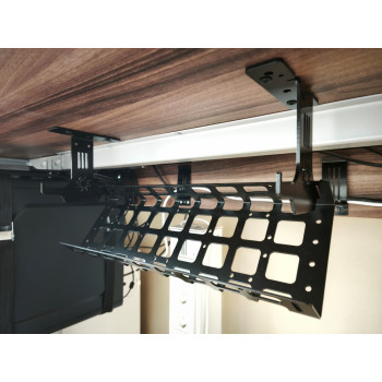 КАБЕЛЬ КАНАЛ KMS-600 СЕТКА ГОРИЗОНТАЛЬНЫЙ ЧЁРНЫЙ 600 ММ