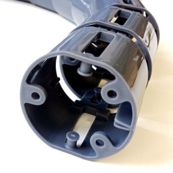 КАБЕЛЬ КАНАЛ ДЛЯ ПРОВОДОВ ПИСЬМЕННОГО СТОЛА ГИБКИЙ ВЕРТИКАЛЬНЫЙ А-740GR (МОД.2) ГРАФИТ БЕЗ МЕТАЛЛИЧЕСКОГО ОСНОВАНИЯ