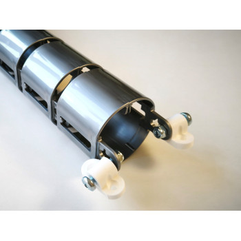 КАНАЛ ДЛЯ ПРОВОДОВ СТОЛА ГИБКИЙ COLOR DESK A-740 (МОД.2) СЕРЕБРЯНЫЙ МЕТАЛЛИК БЕЗ МЕТАЛЛИЧЕСКОГО ОСНОВАНИЯ