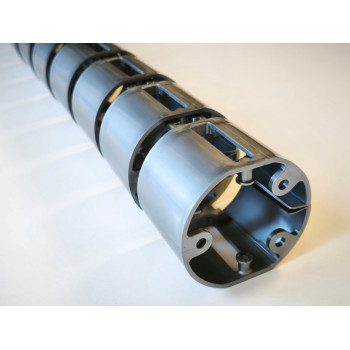 КАНАЛ ДЛЯ ПРОВОДОВ СТОЛА ГИБКИЙ COLOR DESK A-740 (МОД.2) СЕРЕБРЯНЫЙ МЕТАЛЛИК БЕЗ МЕТАЛЛИЧЕСКОГО ОСНОВАНИЯ