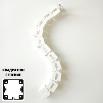 КАБЕЛЬ КАНАЛ К-740W (МОД.2) БЕЛЫЙ КВАДРАТНЫЙ БЕЗ МЕТАЛЛИЧЕСКОГО ОСНОВАНИЯ