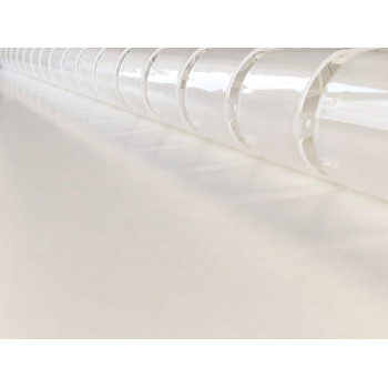 КАБЕЛЬ КАНАЛ ДЛЯ ПРОВОДОВ ПИСЬМЕННОГО СТОЛА ГИБКИЙ ВЕРТИКАЛЬНЫЙ А-740TMC (МОД.2) БЕСЦВЕТНЫЙ ПОЛУПРОЗРАЧНЫЙ БЕЗ МЕТ. ОСНОВАНИЯ