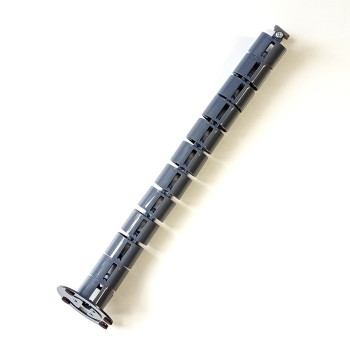 КАНАЛ ДЛЯ ПРОВОДОВ ПИСЬМЕННОГО СТОЛА ГИБКИЙ ВЕРТИКАЛЬНЫЙ А-740-ГР (140-1) ГРАФИТ С БОЛЬШИМ МЕТАЛ. ОСНОВАНИЕМ 5