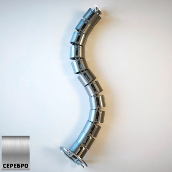 КАНАЛ ДЛЯ ПРОВОДОВ СТОЛА ГИБКИЙ COLOR DESK A-740 (140) СЕРЕБРЯНЫЙ МЕТАЛЛИК С БОЛЬШИМ МЕТАЛЛИЧЕСКИМ ОСНОВАНИЕМ 1