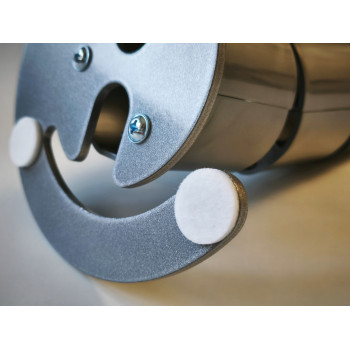 КАНАЛ ДЛЯ ПРОВОДОВ СТОЛА ГИБКИЙ COLOR DESK A-740 (140) СЕРЕБРЯНЫЙ МЕТАЛЛИК С БОЛЬШИМ МЕТАЛЛИЧЕСКИМ ОСНОВАНИЕМ 5