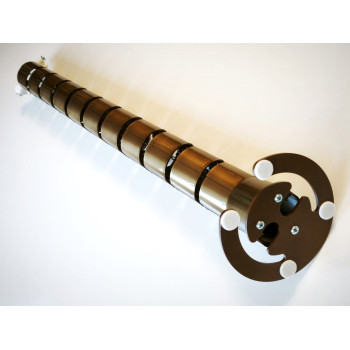 КАНАЛ ДЛЯ ПРОВОДОВ СТОЛА ГИБКИЙ COLOR DESK A-740 (140) БРОНЗОВЫЙ МЕТАЛЛИК С БОЛЬШИМ МЕТАЛЛИЧЕСКИМ ОСНОВАНИЕМ 3